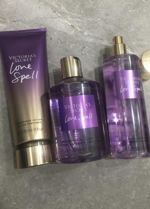 Косметика  victoria’s secret лосьон для тела спрей мист гель для душа love spell vs набор виктория сикрет