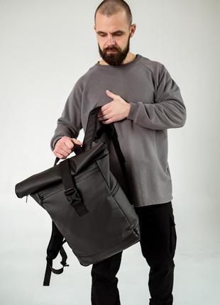 Рюкзак rolltop south classic black4 фото