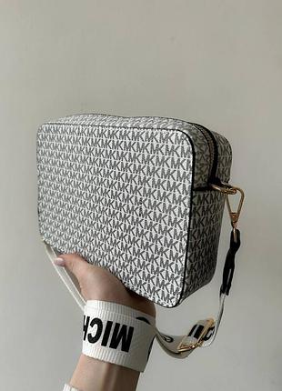 Сумка кросс боді біла michael kors4 фото