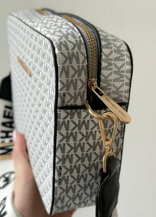 Сумка кросс боді біла michael kors7 фото