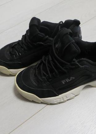 Женские кроссовки fila wmn disruptor low black (1010437-25y)