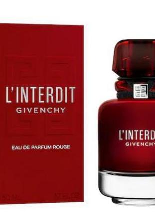 Парфумована вода givenchy l’interdit rouge eau de parfum 50мл2 фото