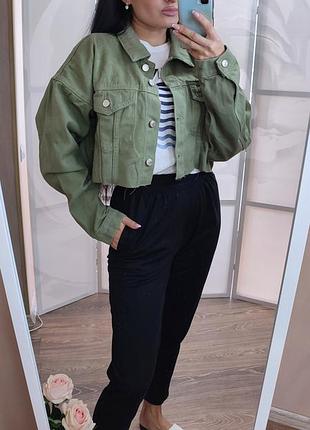Нова укорочена джинсова курочка, жакет missguided