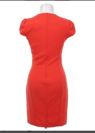 H&amp;m ярко-красное приталенное платье м2 фото