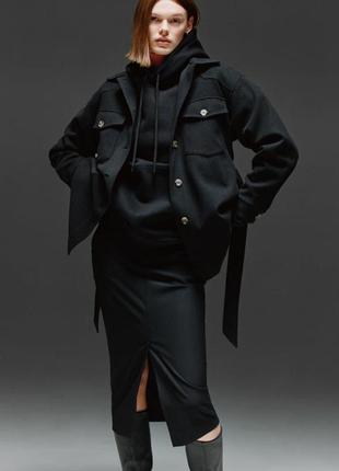 Стильная рубашка овер zara overshirt из новых коллекций