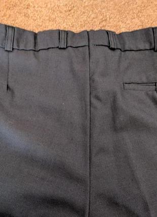 Мужской классический костюм серо-черного цвета5 фото