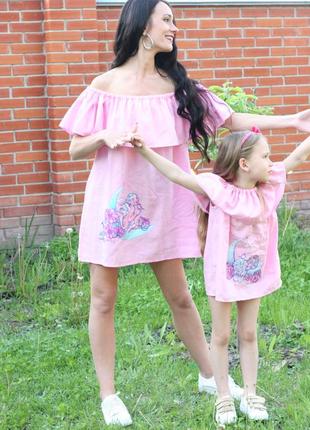 Family look натуральный лен! хит сезона!