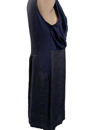 Lina tomei, платье лен+шелк, италия.4 фото