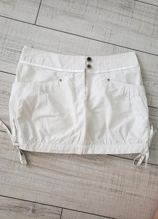 Белая юбка,коттон