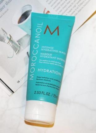 Интенсивно увлажняющая маска для волос moroccanoil intense hydrating 75 мл3 фото