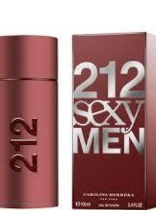 Чоловіча туалетна вода carolina herrera 212 sexy men 100 ml