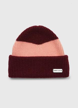 Новая зимняя шапка tommy hilfiger ( tommy colorblock beanie ) с америки