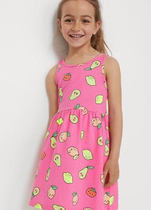 Детское платье сарафан фрукты h&amp;m на девочку 870122 фото