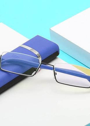 Компьютерные очки в футляре "respect" - синие