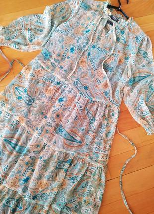 Прекрасное шифоновое платье миди nutmeg4 фото