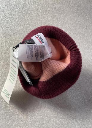 Новая зимняя шапка tommy hilfiger ( tommy colorblock beanie ) с америки7 фото