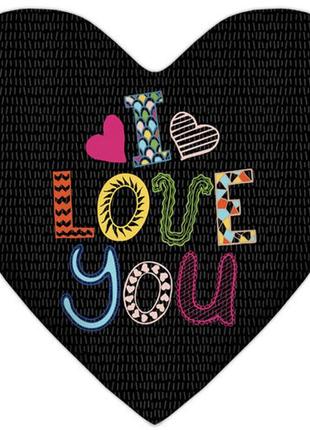 Подушка сердце i love you 37x37 см (4ps_17l004)