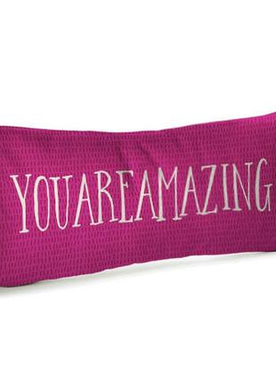 Подушка диванна оксамитова youareamazing 50x24 см (52bp_17l014)