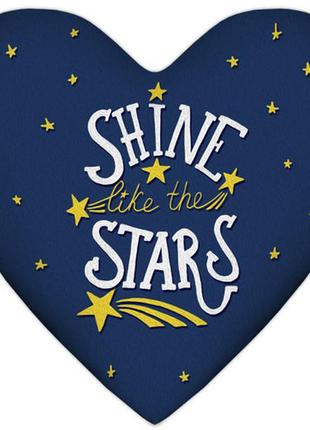 Подушка сердце shine like the stars 37x37 см (4ps_wol029)