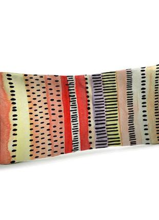 Подушка диванна оксамитова орнамент 50x24 см (52bp_tfl033)