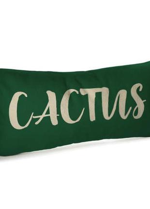 Подушка для дивана бархатная cactus 50x24 см (52bp_tfl012)