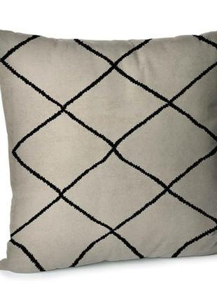 Подушка диванная с бархата сетка 45x45 см (45bp_era011)