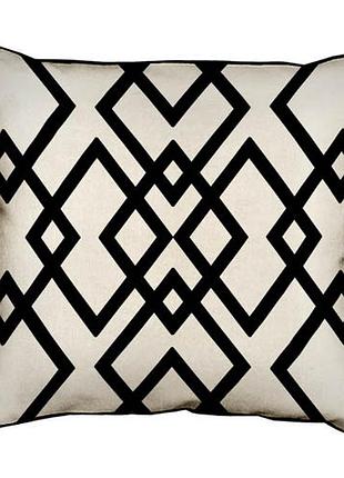 Подушка з мішковини узор из ромбов 45x45 см (45phb_era002)