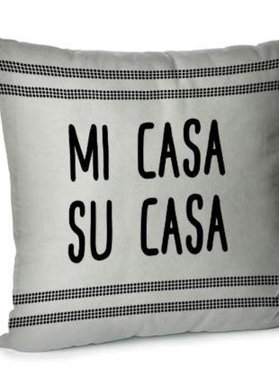 Подушка диванная с бархата mi casa su casa 45x45 см (45bp_casa006)