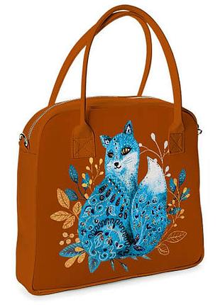 Сумка з принтом oxford сказочное создание 32x30x9 см (oxf_22s009_br)