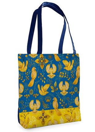 Сумка женская tenderness птицы 37x33 см (st_22u028_si)