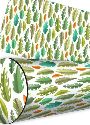 Подушка валик листики 42x18 см (pv_flora003)