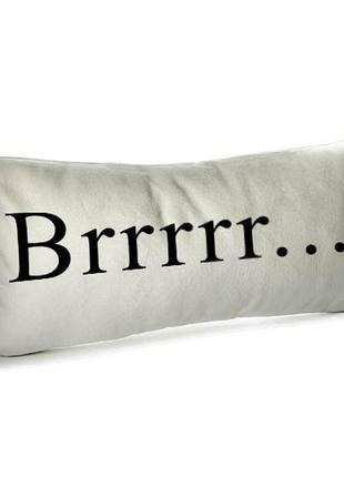 Подушка диванна оксамитова brrrrr... 50x24 см (52bp_22ng013)