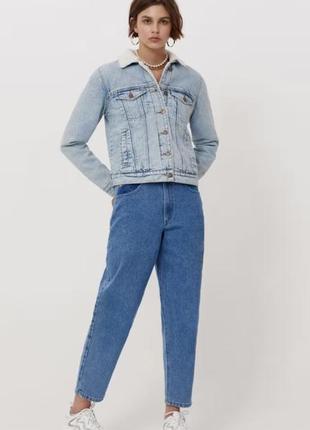 Куртка джинсовая с мехом тепла2 фото
