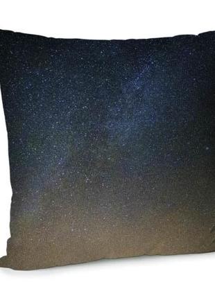Подушка диванная с бархата ночное небо 45x45 см (45bp_org002)