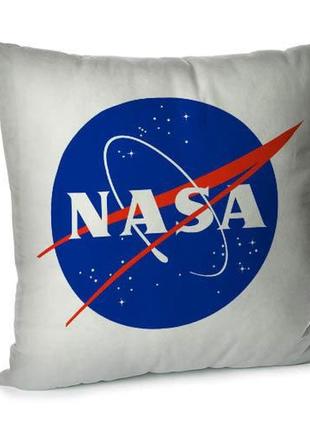 Подушка диванная с бархата nasa 45x45 см (45bp_uni023_wh)