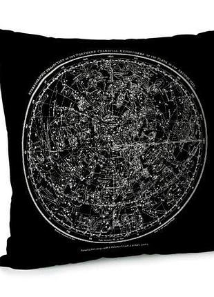 Подушка диванная с бархата space 45x45 см (45bp_uni018)