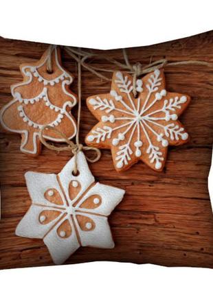 Подушка габардиновая c принтом новогодний декор 40x40 (4p_ngnas025)