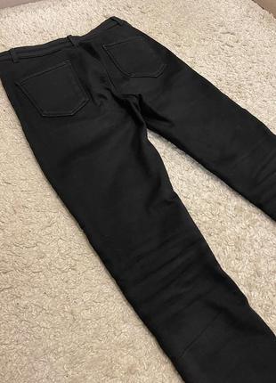 Черные теплые джинсы на флисе american apparel6 фото