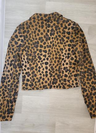 Леопардовий пиджак h&amp;m, жакет h&amp;m3 фото
