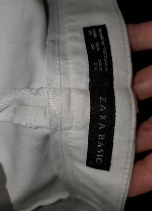 Белые брюки zara7 фото