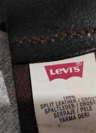 Шкіряний ремінь levi's3 фото