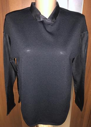 Стильная/модная блуза рубашка zara knit8 фото