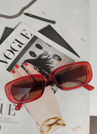 Окуляри uv400 окуляри темні коричневі сонцезахисні від сонця в стилі 90-х нові1 фото