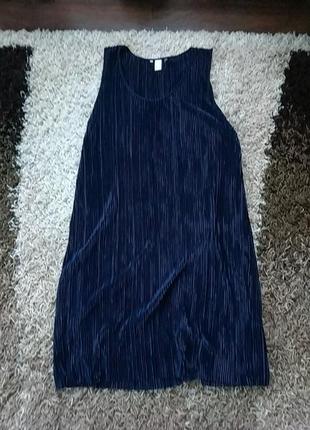 Плиссированое стильное платье h&m