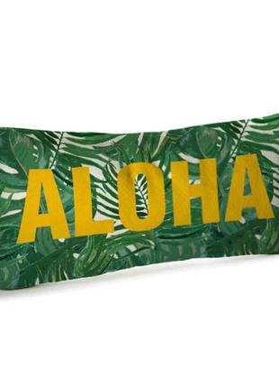 Подушка диванна оксамитова aloha 50x24 см (52bp_ex004)