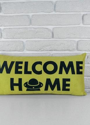 Подушка диванна оксамитова welcome home 50x24 см (52bp_uni006)