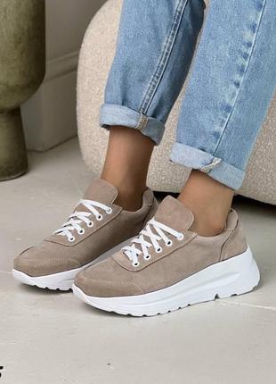 Кросівки натуральна замша 9105