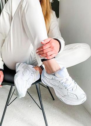 Кроссовки женские найк nike winter m2k tekno, кроссовки женские белые найк3 фото