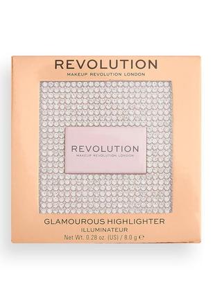 Хайлайтер и палетка теней makeup revolution "precious glamour"