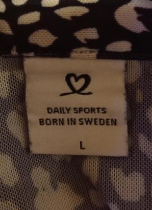 Daily sport born in sweden сетчатая полупрозрачная футболка,р.l6 фото